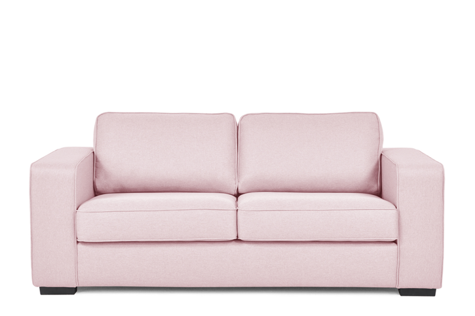 BINTU Sofa z funkcją spania codziennego z materacem różowa różowy - zdjęcie 0