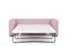 BINTU Sofa z funkcją spania codziennego z materacem różowa różowy - zdjęcie 3