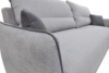 JUSTI Rozkładana sofa 3 osobowa z dużymi poduchami szara szary/antracyt - zdjęcie 5