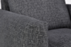 MINO Komfortowy fotel do salonu na metalowym stelażu szary antracytowy - zdjęcie 5