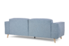 PONTE Miękka sofa do salonu na drewnianych nóżkach błękitna błękitny - zdjęcie 3