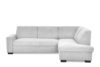 GRANO Nowoczesny narożnik z funkcją spania prawy jasnoszary jasny szary - zdjęcie 1
