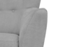 NEBRIS Skandynawska sofa na nóżkach 3 osobowa szara szary - zdjęcie 3