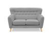 NEBRIS Skandynawska sofa na nóżkach dwuosobowa szara szary - zdjęcie 1
