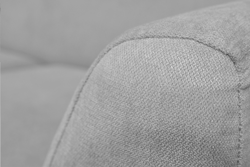 NEBRIS Skandynawski fotel na nóżkach szary szary - zdjęcie 3