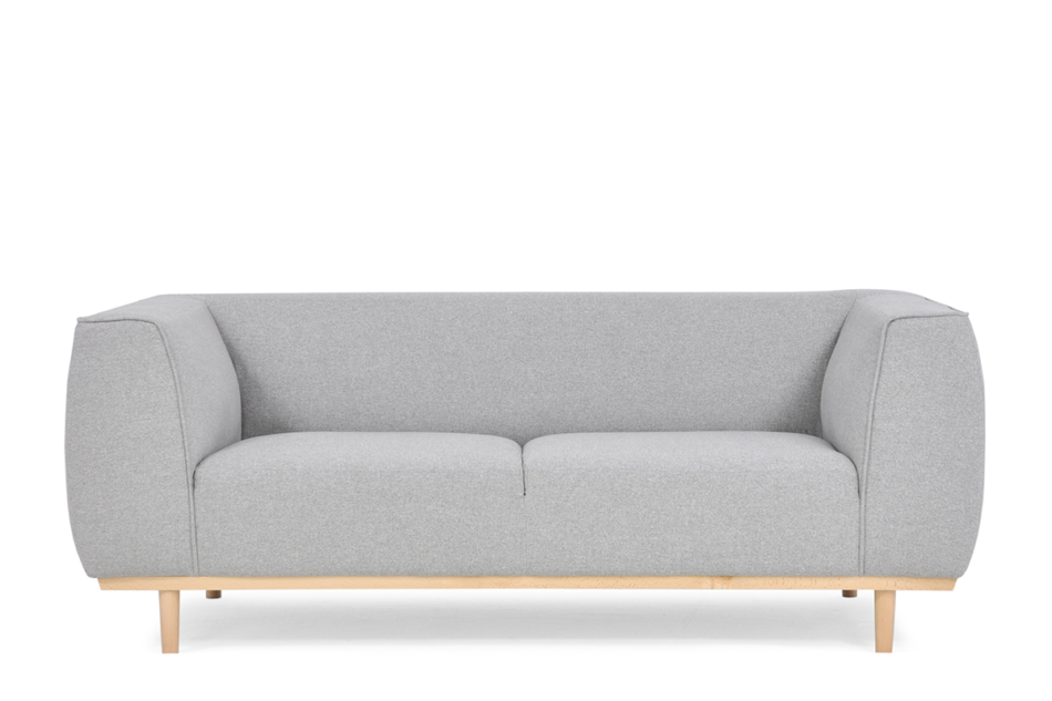 PUMI Skandynawska sofa z niskim oparciem jasnoszara jasny szary - zdjęcie 0