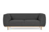 PUMI Skandynawska sofa z niskim oparciem szara ciemny szary - zdjęcie 1