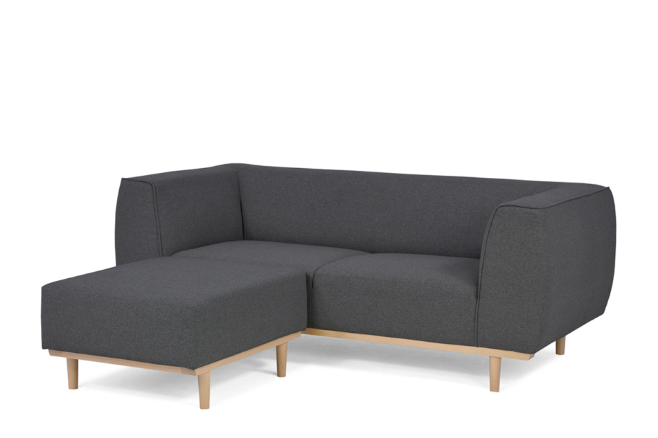 PUMI Skandynawska sofa z niskim oparciem szara ciemny szary - zdjęcie 1