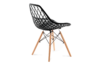 FAGIS Designerskie krzesło z tworzywa sztucznego czarne czarny - zdjęcie 3