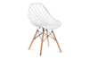 FAGIS Designerskie krzesło z tworzywa sztucznego białe biały - zdjęcie 1