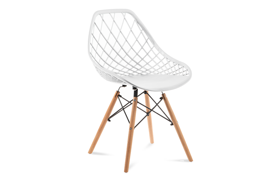 FAGIS Designerskie krzesło z tworzywa sztucznego białe biały - zdjęcie 0