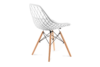 FAGIS Designerskie krzesło z tworzywa sztucznego białe biały - zdjęcie 4