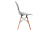 MICO Nowoczesne krzesło welurowe szare jasny szary - zdjęcie 3