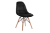 MICO Nowoczesne krzesło welurowe ciemnoszare ciemny szary - zdjęcie 1