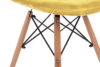 MICO Nowoczesne krzesło welurowe żółte żółty - zdjęcie 7
