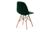 MICO Nowoczesne krzesło welurowe butelkowa zieleń ciemny zielony - zdjęcie 4