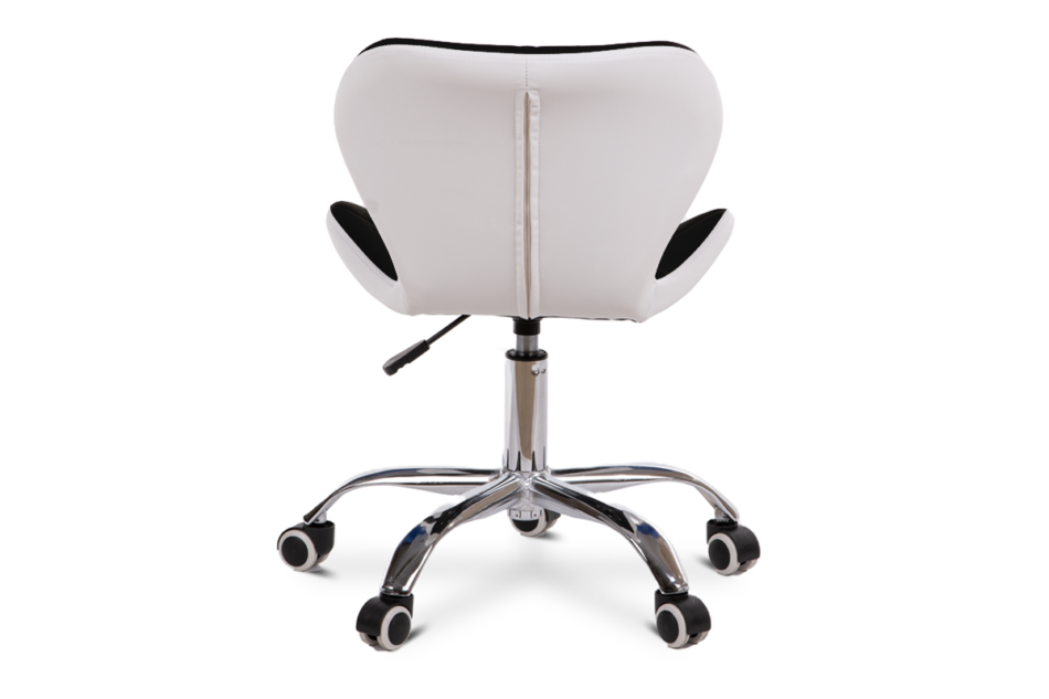 OBTUS Krzesło obrotowe do biurka czarne czarny/biały - zdjęcie 4