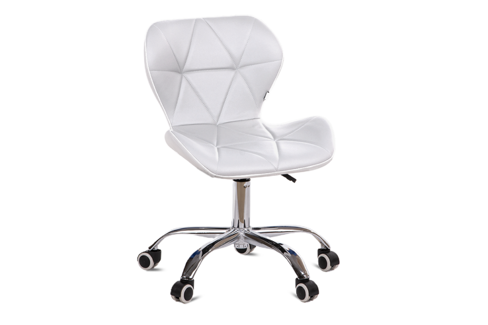 OBTUS Krzesło obrotowe do biurka białe biały - zdjęcie 0