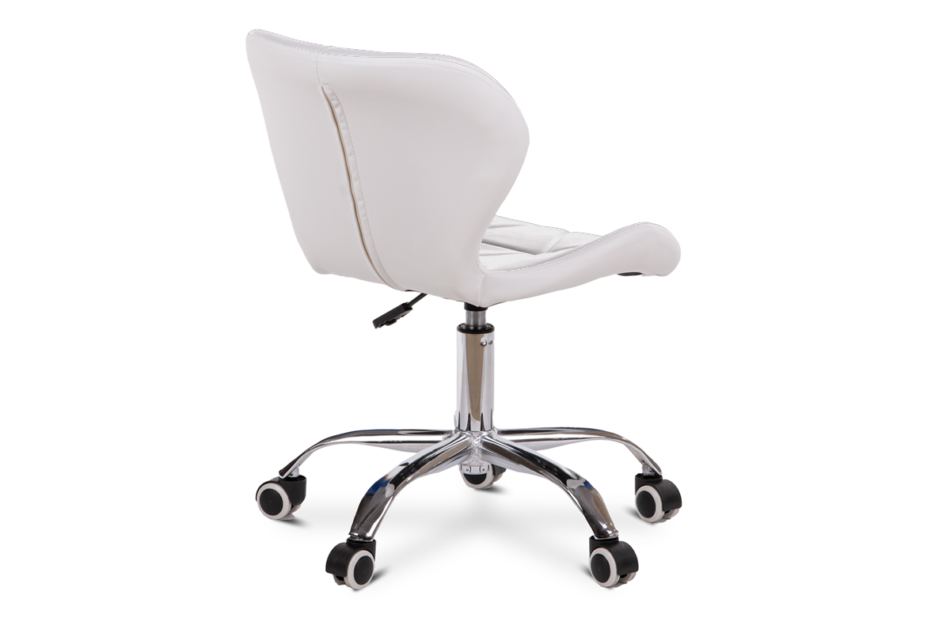 OBTUS Krzesło obrotowe do biurka białe biały - zdjęcie 3