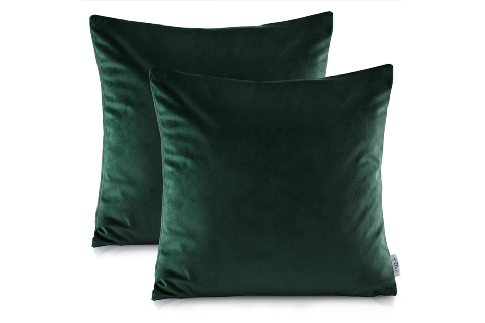 NANCY Poszewka na poduszkę (2szt.) ciemny zielony - zdjęcie 1