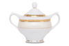 AGAWA GOLD Serwis herbaciany polska porcelana 15 elementów biały / złoty wzór dla 6 os. Gold - zdjęcie 3