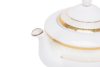 AGAWA GOLD Serwis herbaciany polska porcelana 15 elementów biały / złoty wzór dla 6 os. Gold - zdjęcie 7