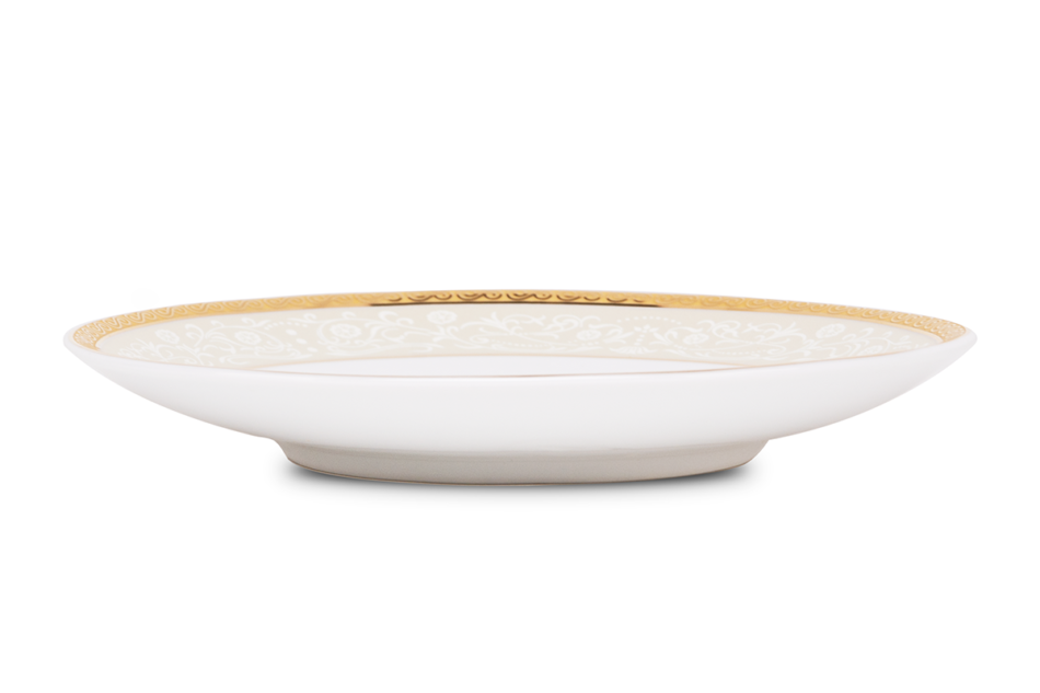 AGAWA GOLD Serwis herbaciany polska porcelana 15 elementów biały / złoty wzór dla 6 os. Gold - zdjęcie 14