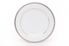 NEW HOLLIS PLATIN Serwis herbaciany polska porcelana 6 os. 18 elementów biały / platynowy wzór Platin - zdjęcie 3