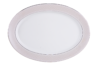 SCANIA Serwis obiadowy polska porcelana 24 elementy biały / platynowy wzór dla 6 os. Platin - zdjęcie 17