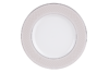 SCANIA Serwis obiadowy polska porcelana 18 elementów biały / platynowy wzór dla 6 os. Platin - zdjęcie 6