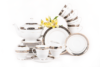 CONTE Serwis herbaciany polska porcelana dla 6 osób biały / złoty wzór biały/srebrny/złoty - zdjęcie 1