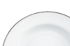 AMELIA LUIZA Zestaw obiadowy porcelana 25 elementów biały / srebrny wzór dla 6 os. Luiza - zdjęcie 13