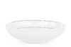 AMELIA SATYNA Zestaw obiadowy porcelana 25 elementów biały / srebrny wzór dla 6 os. Satyna - zdjęcie 14