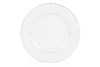 AMELIA SATYNA Zestaw obiadowy porcelana 18 elementów biały / srebrny wzór dla 6 os. Satyna - zdjęcie 3