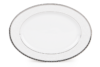 AMELIA PLATYNA Zestaw obiadowy porcelana 24 elementy biały / platynowy wzór dla 6 os. Platyna - zdjęcie 16