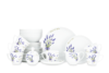 BOSS LAWENDA Zestaw porcelanowy obiadowo-kawowy na 6 os. Biały / wzór lawendy Lawenda - zdjęcie 1