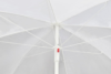 LOSELI Leżanka ogrodowa z parasolem czarny/biały - zdjęcie 6