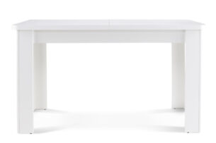 AVERO, https://konsimo.pl/kolekcja/avero/ Rozkładany stół w stylu skandynawskim biały biały połysk - zdjęcie