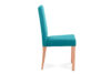 CHRYSI Drewniane krzesło tapicerowane turkusowe buk/turkusowy - zdjęcie 3