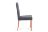CHRYSI Drewniane krzesło tapicerowane szare buk/szary - zdjęcie 3