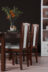 CIBUS, EDERE Rozkładany klasyczny stół z 4 krzesłami do jadalni orzech orzech/jasny beż|orzech - zdjęcie 9