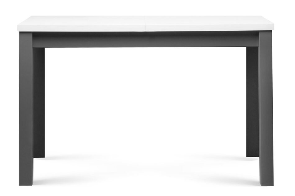 CIBUS, SILVA Rozkładany stół z 4 krzesłami do jadalni biały biały/jasny szary|szary/biały - zdjęcie 3