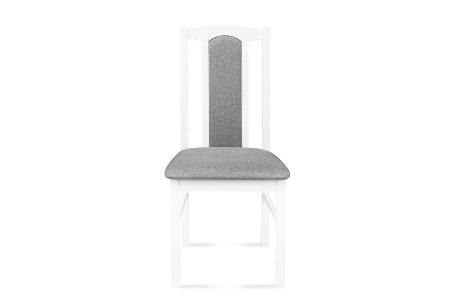 CIBUS, SILVA Rozkładany stół z 4 krzesłami do jadalni biały biały/jasny szary|szary/biały - zdjęcie 7