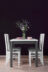 CIBUS, SILVA Rozkładany stół z 4 krzesłami do jadalni biały biały/jasny szary|szary/biały - zdjęcie 12