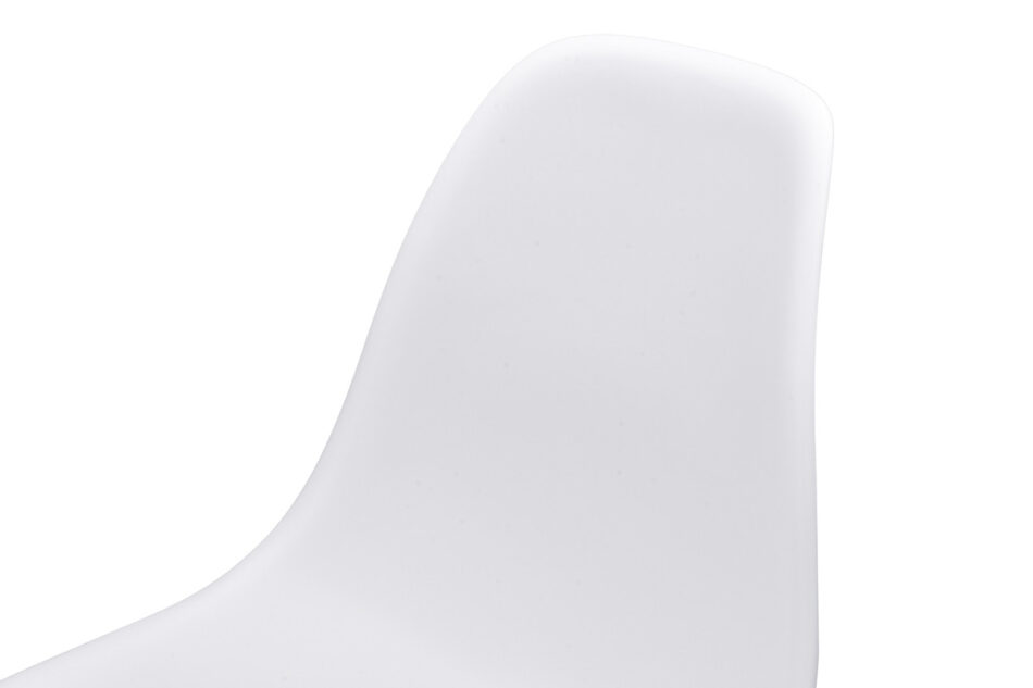 NEREA, SALUTO Zestaw biały rozkładany mały stół i białe krzesła 4 szt. w stylu skandynawskim biały - zdjęcie 10
