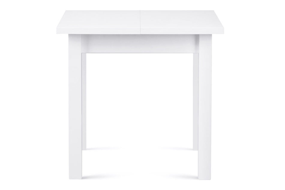 NEREA, SALUTO Zestaw biały rozkładany mały stół i białe krzesła 4 szt. w stylu skandynawskim biały - zdjęcie 3