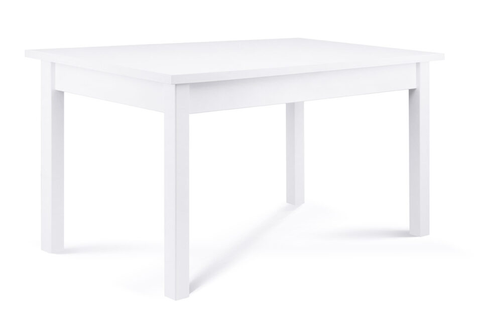 CENARE Zestaw rozkładany  stół i białe krzesła 4 szt. w stylu skandynawskim biały - zdjęcie 1