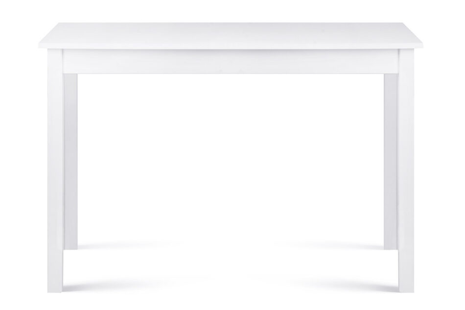 NEREA, EVENI Zestaw prosty biały stół i 4 białe krzesła w stylu skandynawskim biały - zdjęcie 3