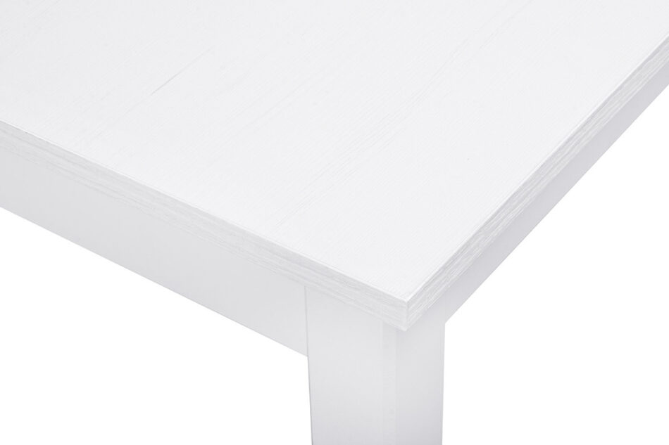 NEREA, EVENI Zestaw prosty biały stół i 4 białe krzesła w stylu skandynawskim biały - zdjęcie 7
