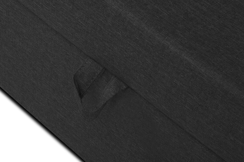 CARDO Łóżko rozkładane czarne ze skrzynią na pościel antracytowy - zdjęcie 2